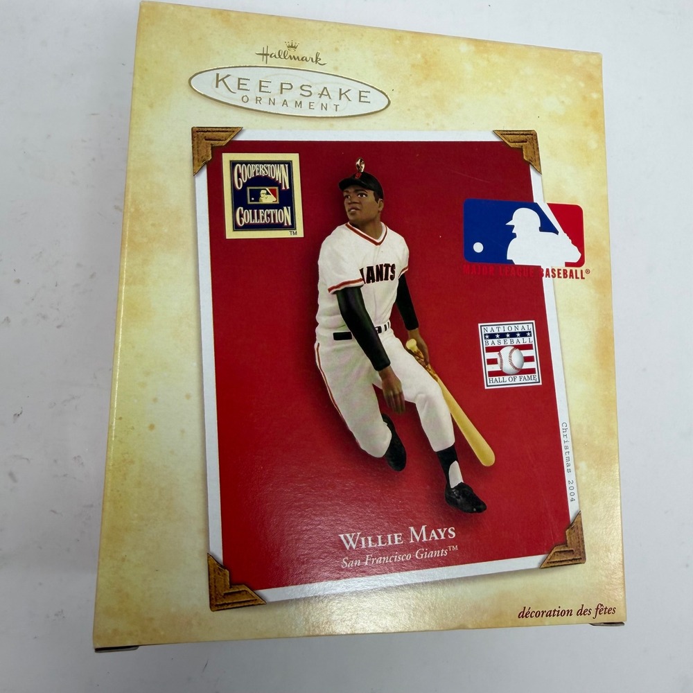 Hallmark Keepsake 2004 Willie Mays San Francisco Giants Cooperstown Ornament‎